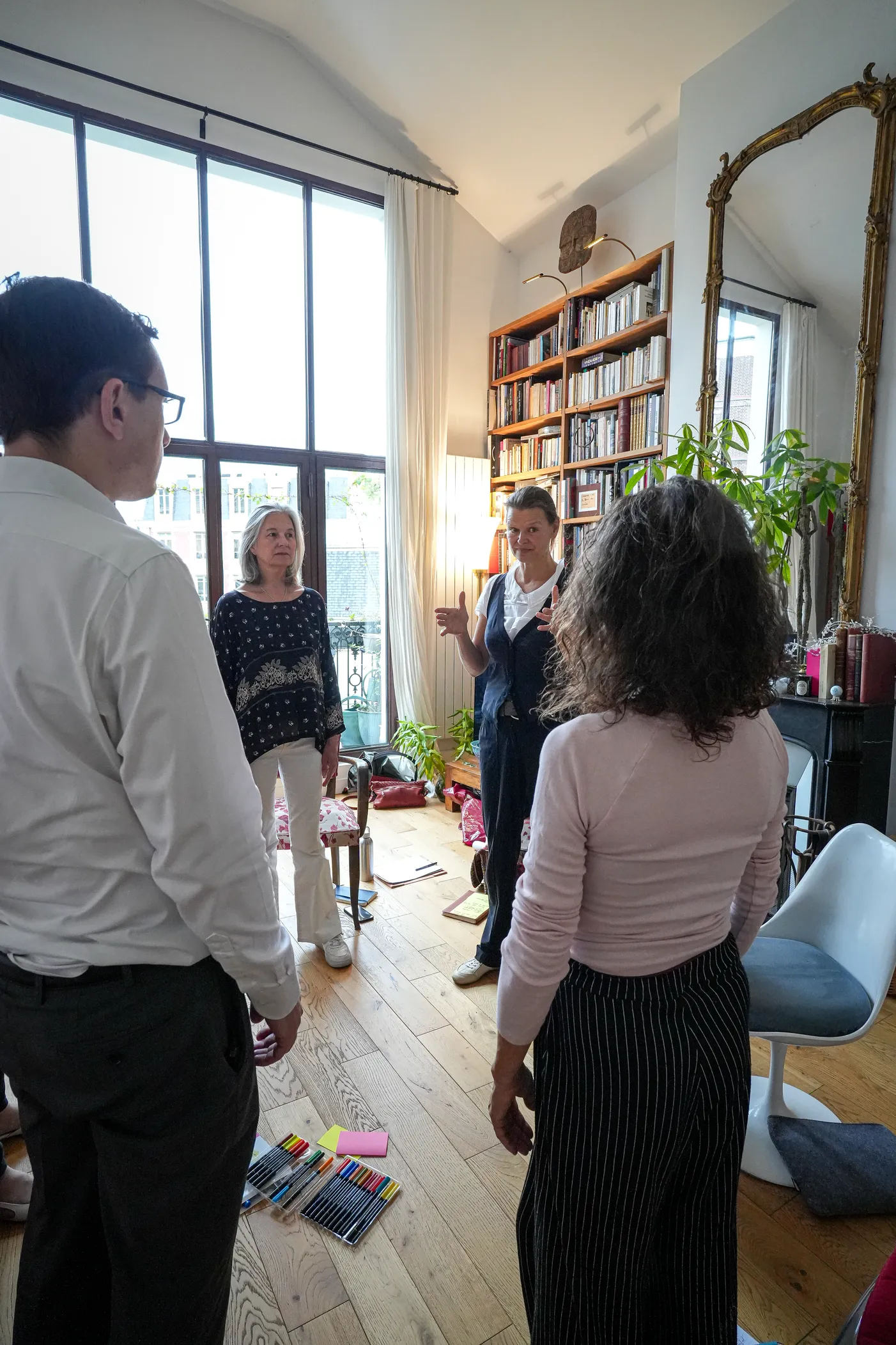 Photo de groupe d'un coaching en leadership