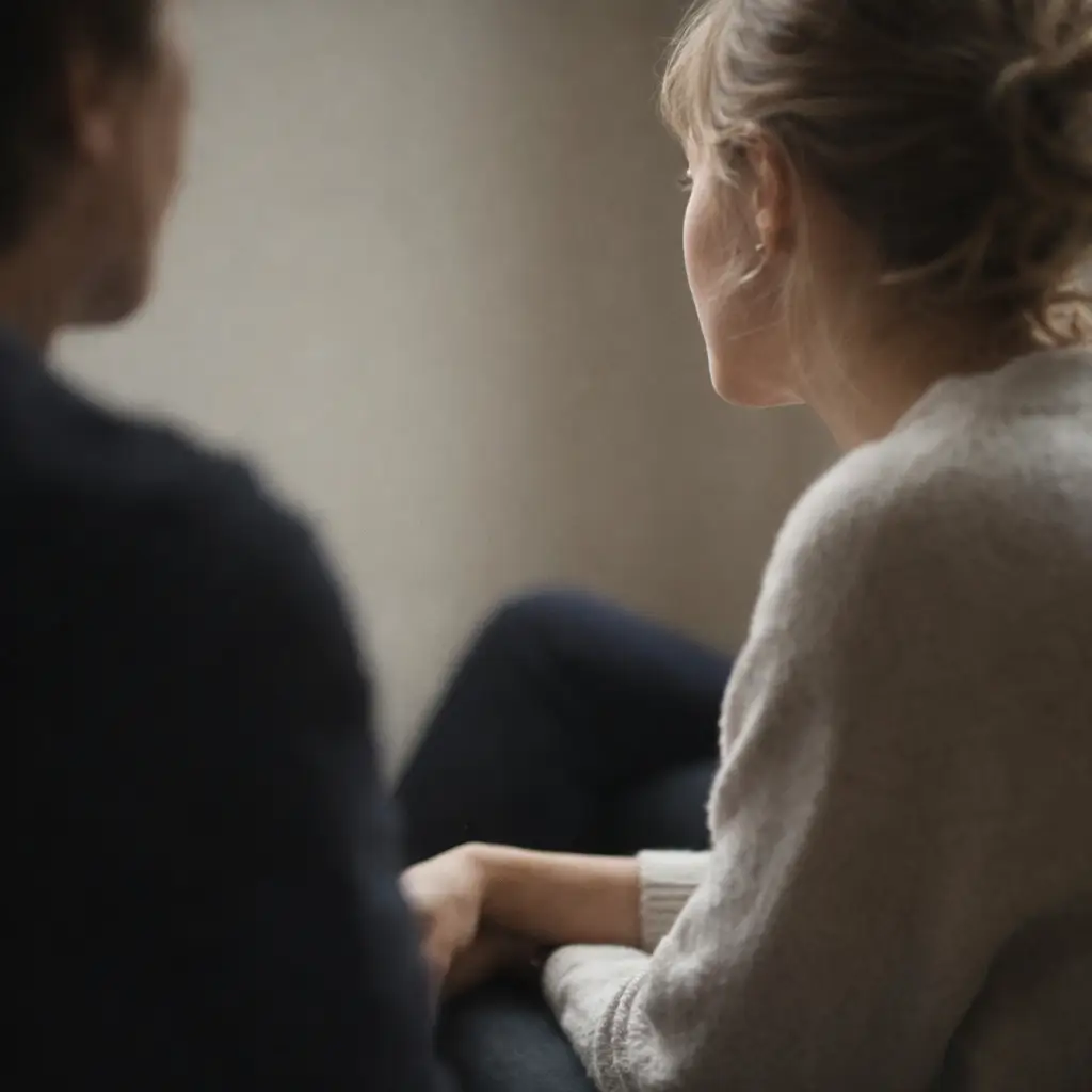 Deux personnes échangeant lors d'un accompagnement en coaching professionnel destiné aux dirigeants et managers.